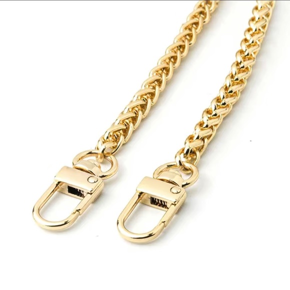 New Adjustable Crossbody Strap or Replacement Purse/Wallet Chain in Gold - Picture 4 of 11